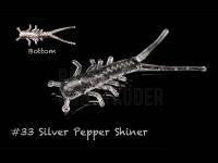 Gummiköder Lunker City Hellgie 1.5 inch - #33 Silver Pepper Shiner