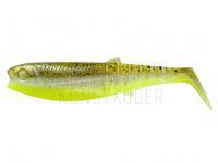 Gummifisch Savage Gear Cannibal Shad Bulk 10cm 9g - Green Pearl Yellow UV