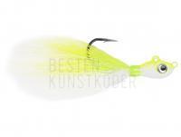Köder Mustad Big Eye Bucktail Jig 3.5g 1/8oz - Chartreuse-White