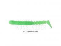 Gummifisch Reins Rockvibe Shad 1.2 inch - 141 Glow Melon Soda