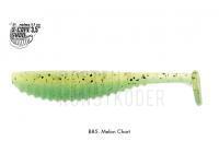 Gummifisch Reins S-Cape Shad 3.5 inch - B85 Chart Pepper / Glow Melon Soda