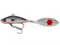 Jig Spinner Savage Gear 3D Sticklebait Tailspin 6.5cm 9g - Black Red Fluo