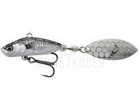 Jig Spinner Savage Gear 3D Sticklebait Tailspin 6.5cm 9g - Black Silver