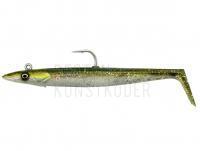 Gummifisch Savage Gear Sandeel V2 12cm 22g 2+1pcs - Green Silver