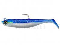 Gummifisch SG Savage Minnow 10cm 20g - Blue Pearl Silver 2+1pcs