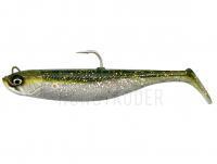 Gummifisch SG Savage Minnow 10cm 20g - Green Silver 2+1pcs