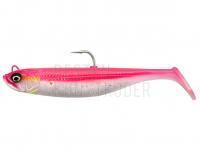 Gummifisch SG Savage Minnow 10cm 20g - Pink Pearl Silver 2+1pcs