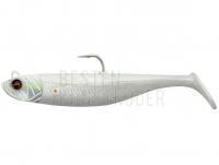 Gummifisch SG Savage Minnow 10cm 20g - White Pearl Silver 2+1pcs