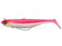 Gummifisch SG Savage Minnow Weedless 12.5cm 28g 2+1pcs - Pink Pearl Silver