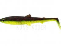 Gummifisch Westin BullTeez Shadtail 12.5cm 16g - Black/Chartreuse