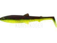 Gummifisch Westin BullTeez Shadtail 7.5cm 4g - Black/Chartreuse