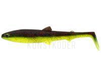 Gummifisch Westin BullTeez Shadtail TPF Bulk 9.5cm 7g - Black/Chartreuse