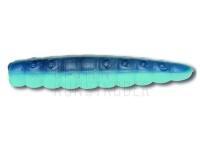 Quantum Gummiköder Magic Trout B-Maggot 25mm - Garlic | Blue-white