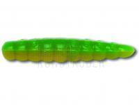 Quantum Gummiköder Magic Trout B-Maggot 25mm - Garlic | Yellow-green