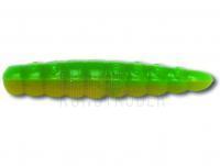 Quantum Gummiköder Magic Trout B-Maggot 25mm - Garlic | Yellow-green