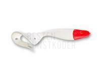 Gummifishe Delalande Sandra 12cm - 61 Blanc Tête Rouge