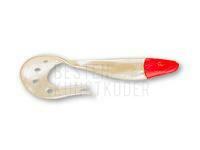 Gummifishe Delalande Sandra 12cm - 62 Blanc Nacré Tête Rouge