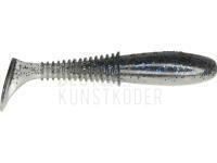 Gummifische Dragon Invader Pro  5cm - Pearl/Clear Smoked - blue/black glitter