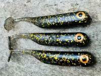 Gummifische Great Fish GF1 49mm 1g - no scent - black&gold