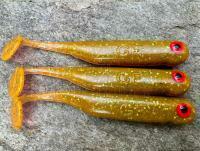 Gummifische Great Fish GF1 49mm 1g - no scent - motor oil green