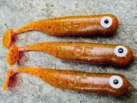 Gummifische Great Fish GF1 49mm 1g - no scent - motor oil red