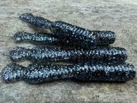 Gummifische Great Fish GF2 Leech 60mm 1.8g - no scent - glitter graphite
