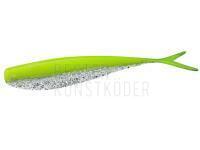 Gummifishe Lunker City Fat Fin-S Fish 3.5" - #086 Chartreuse Silk Ice