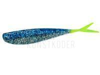 Gummifishe Lunker City Fat Fin-S Fish 3.5" - #273 Blue Ice/ Chartreuse Tail
