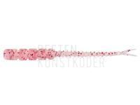 Gummifishe Mustad AJI Worm Bachi-Bachi 2" 5cm - Clear Red Glitter