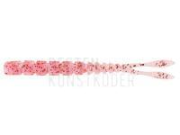 Gummifishe Mustad AJI Worm Pilo-Pilo 2" 5cm - Clear Red Glitter