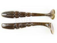 Gummifische X Zone Lures Pro Series Mini Swammer 3.5" 9cm - Green Pumpkin Black Flake