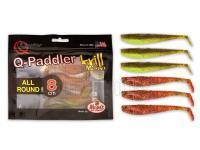 Manns Gummifische Q-Paddler Power Packs Allround Mix Krill 8cm 6pcs: 3x pumpkinseed chart. + 3x original appleseed