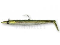 Gummifische Savage Gear Sandeel V2 Big Game 21.5cm 140g #8/0 2+1pcs - Green Silver