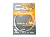 Cortland Fairplay Pro Nylon Tapered Leader | Clear | 9ft | 4X - 4.5 LB