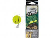 Leaders Owner Method Feeder Braid with Pellet Band FDB-02 10cm #6 0.18mm 15lb 6.8kg 6pcs