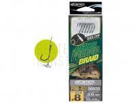 Leaders Owner Method Feeder Braid with Quick stop FDB-03 10cm #8 0.15mm 10lb 4.6kg 6pcs
