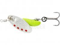 Köder Savage Gear Grub Spinners #0 2.2g - Silver Red Lime