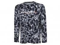 Savage Gear Night UV Long Sleeve T-Shirt Black Waterprint - M