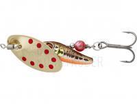 Köder Savage Gear Sticklebait Spinner #2 7.3g - Minnow Gold Red