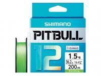Geflochtene Schnüre Shimano Pitbull PE 12 S.Lime 150m #0.6