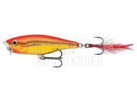 Köder Rapala Skitter Pop 5cm - Steel Gold Fluorescent Red