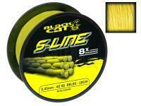 Geflechtschnur Black Cat S-Line Yellow 180m 0.45mm 50kg / 110lbs