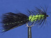 Fliege Tadpole Black & Lime no. 10