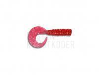 Gummifishe Delalande King 12cm - 14 - Rouge Pailleté