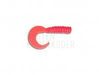 Gummifishe Delalande King 3cm - 15 - Rouge Japonais