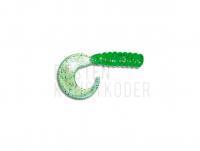 Gummifishe Delalande King 3cm - 20 - Vert Pailleté