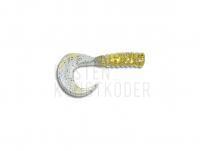Gummifishe Delalande King 3cm - 23 - Or pailleté