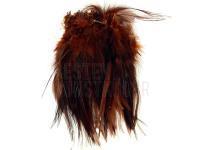 Wapsi Strung Rooster Saddles Long 047 - Natural Dyed Brown