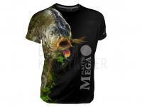 Dragon Breathable T-shirt Megabaits - carp black - L