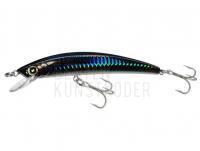 Wobbler Yo-zuri Crystal Minnow Floating 110mm 12g | 4-3/8 inch 7/16 oz  - Ghost Black (R1124-HGHB)